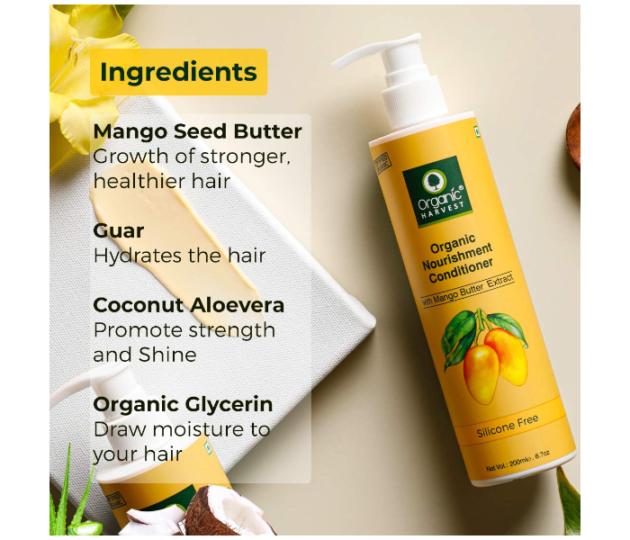 Organic Harvest 200ml Mango Nourishment Conditioner - Zoom Image 3