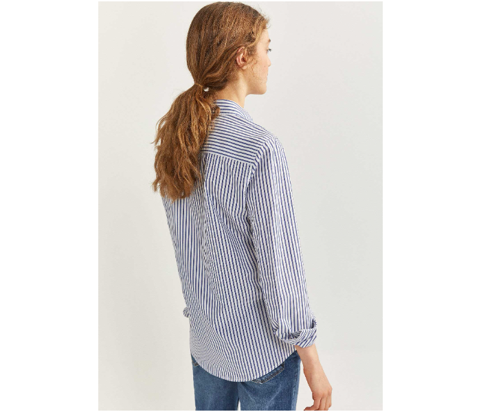 Springfield 679733416 Size 40 Long Sleeve Blouse for Women - Light Blue - Zoom Image 4