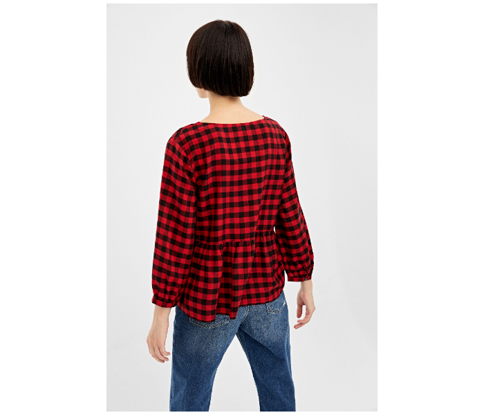 Springfield 679644368 Size 34 Long Sleeve Blouse for Women - Red - Zoom Image 3