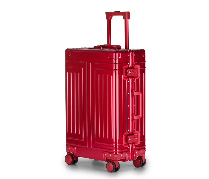 Kenza SV380 24 Inch Magma Superior Aluminium Ultra Light Hardside Expandable Zipperless Luggage Bag with Built-In TSA Lock and Spinner Wheels - Red - Zoom Image 1