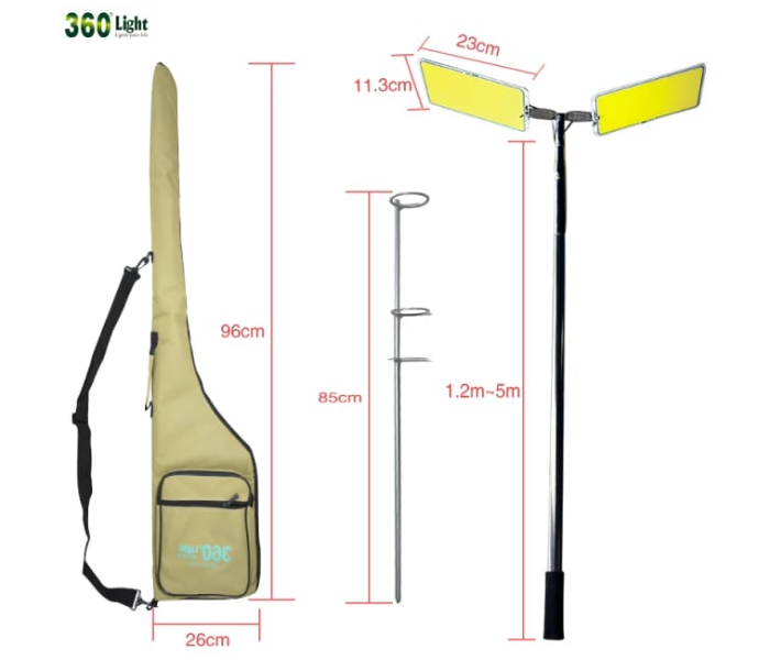 Conpex FR-012 COB KIT 360 Degree Telescopic Waterproof Camping Outdoor LED Light with Carry Bag and Remote Control - Zoom Image 4