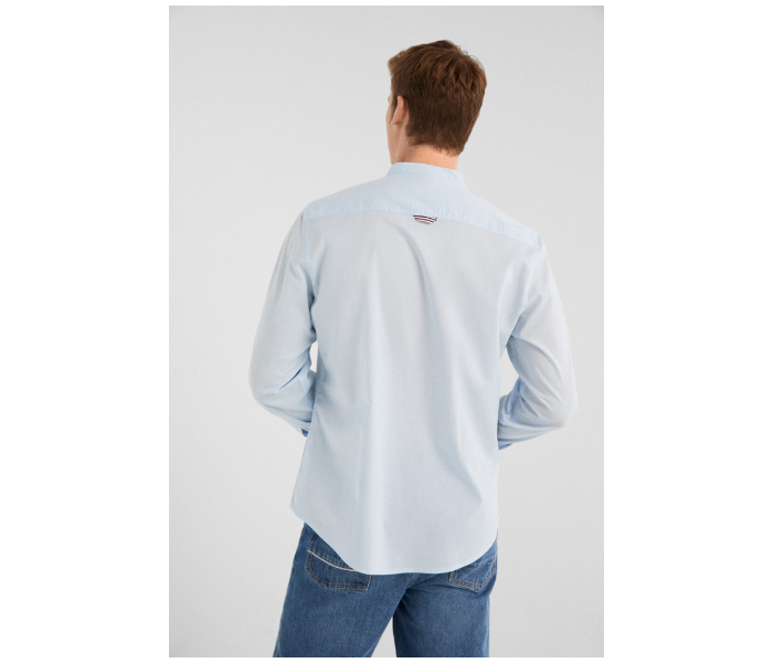 Springfield 027659614 Medium Long Sleeve Plain Shirt for Men - Medium Blue - Zoom Image 3