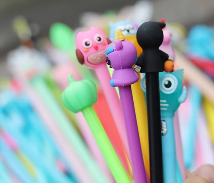 Kawaii 5 pcs Set 0.38-0.5mm Cartoon Gel Pen Kids Gift - Randomly Selected  - Zoom Image 3