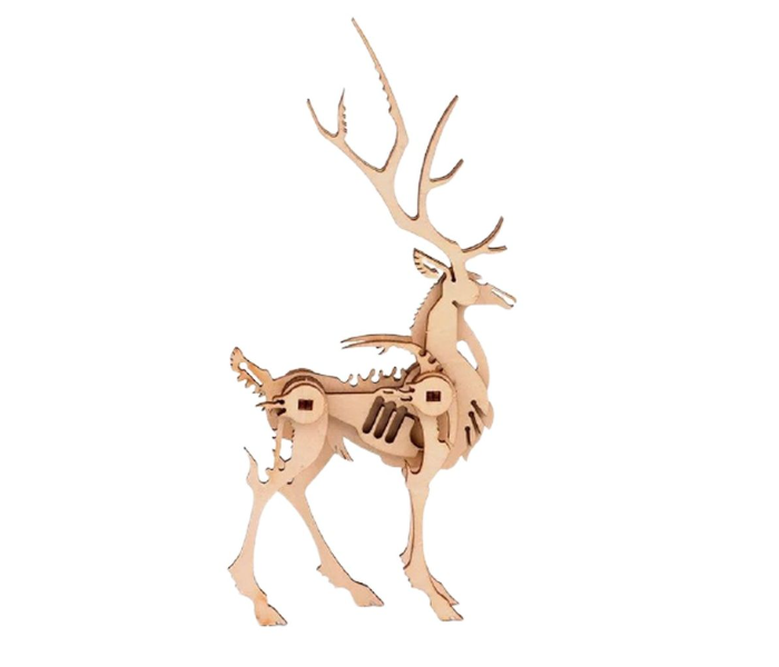 OEM 3D Handmade DIY Deer Wooden Puzzle Toy for Kids - Zoom Image 1