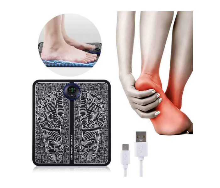 EMS Rechargeable Foot Massager EMS-FM02 - Black - Zoom Image 1