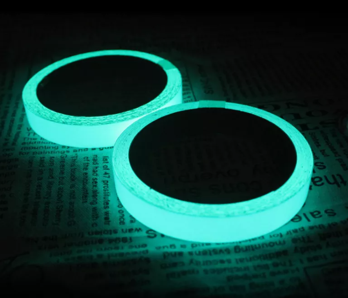 OEM Self Adhesive Glow in Dark Luminous Fluorescent Tape - Blue Green - Zoom Image 2