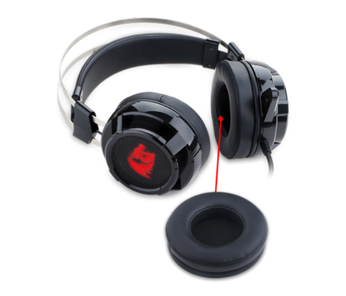 Redragon H301 USB SIREN2 7.1 Channel Individual Vibration Noise Canceling Surround Stereo Gaming Headset with Mic - Black - Zoom Image 5