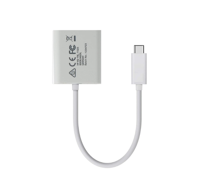 HP HP038GBWHT0TW USB-C to HDMI Adapter - White - Zoom Image 2