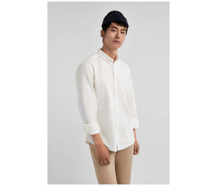 Springfield 027573599 Extra Small Long Sleeve Plain Shirt for Men - White - Zoom Image 1