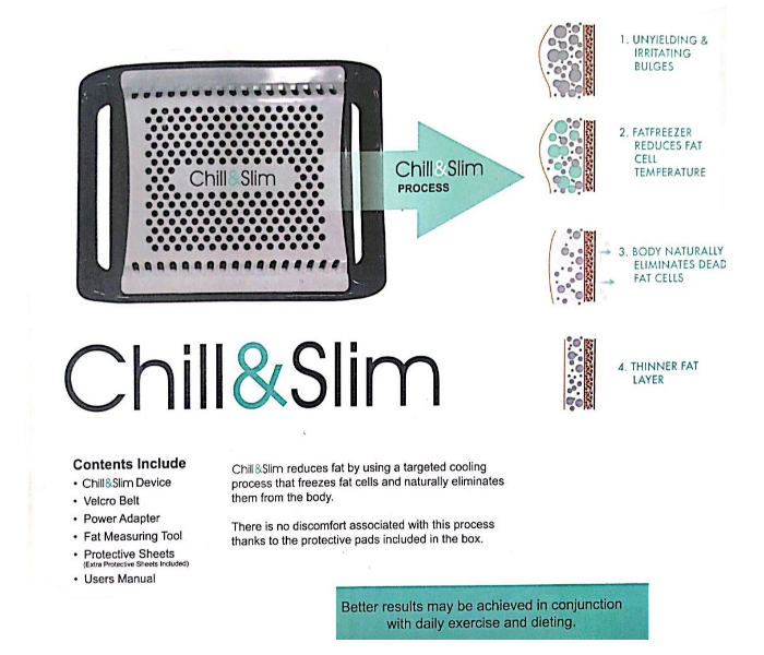 Chill and Slim CF-2528 Cell Freeze Fat Reducer - White and Blue - Zoom Image 3