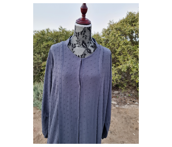 Casting Pearls ILHAM Large Formal Wears Classy Abaya - Navy Blue - Zoom Image 4