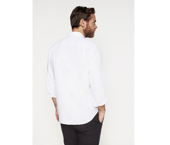 Springfield 151342799 Small Long Sleeve Stipped Business Shirt for Men - White - Zoom Image 3