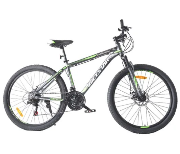 Bicystar 27.5 Inch 21 Speed Mountain Aluminium Bike - Green - Zoom Image