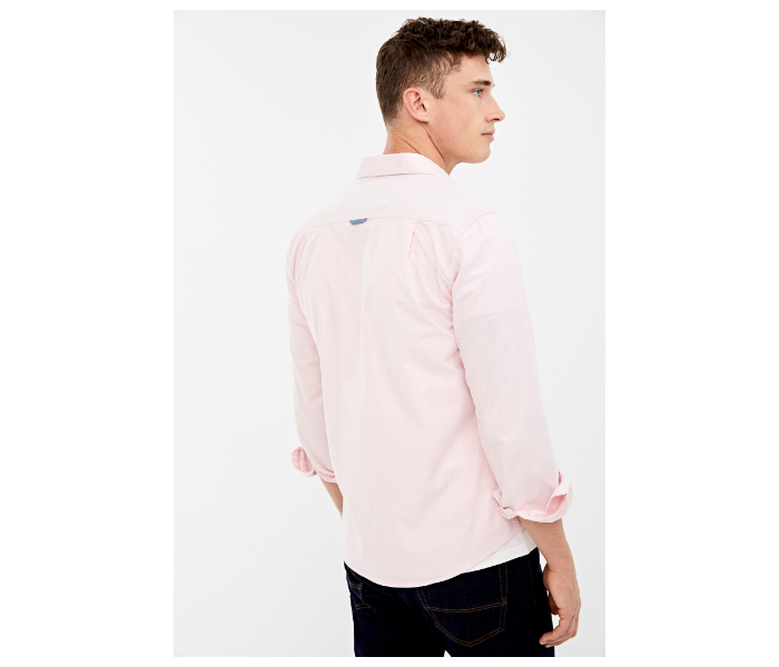 Springfield 027662670 Extra Small Long Sleeve Plain Shirt for Men - Pink - Zoom Image 3