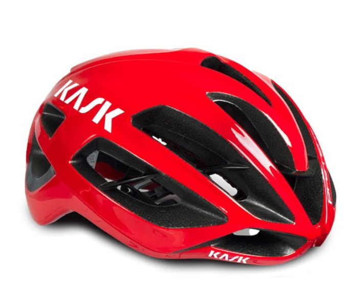 Kask Medium 56cm Cycling Helmet with Ventilation - Red - Zoom Image