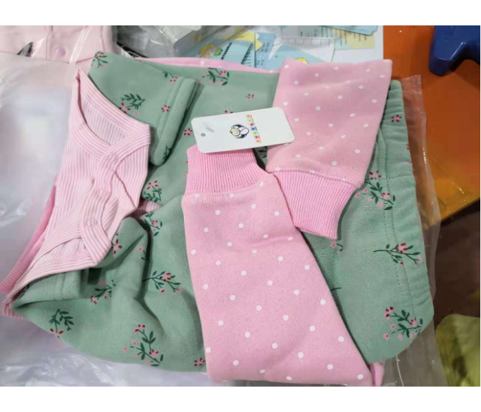 Phoenix 3 pieces Romper Jacket and Pant Set for 6 Month Baby Girls - Pink - Zoom Image 2