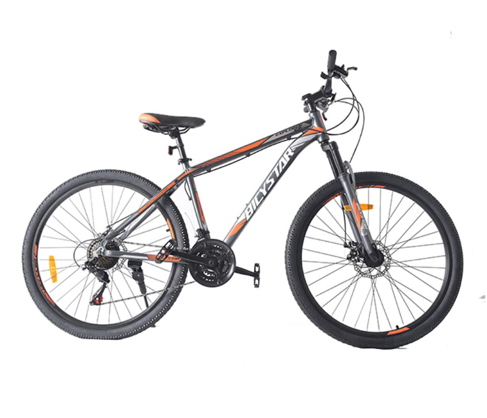 Bicystar 27.5 Inch 21 Speed Mountain Aluminium Bike - Orange - Zoom Image 1