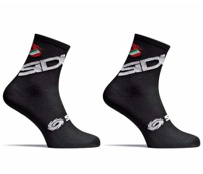 SIDI Design Road Bike and Mountain Bike Cycling Socks for Men and Women - Black - Zoom Image