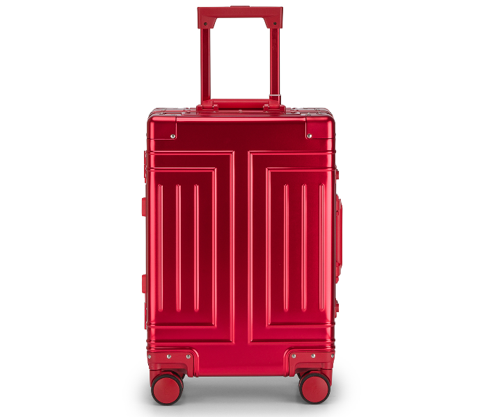 Kenza SV386 20 Inch Magma Superior Aluminium Ultra Light Hardside Expandable Zipperless Luggage Bag with Built-In TSA Lock and Spinner Wheels - Red - Zoom Image 2