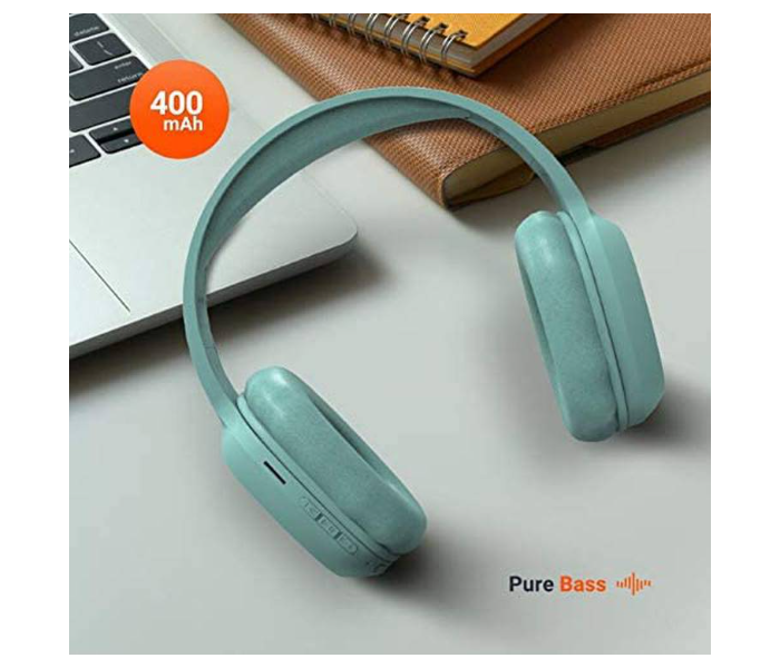 Porodo PD-STWLEP001-GN Wireless Soundtec Sound Pure Bass Headphones with Noise Cancelling - Green - Zoom Image 6