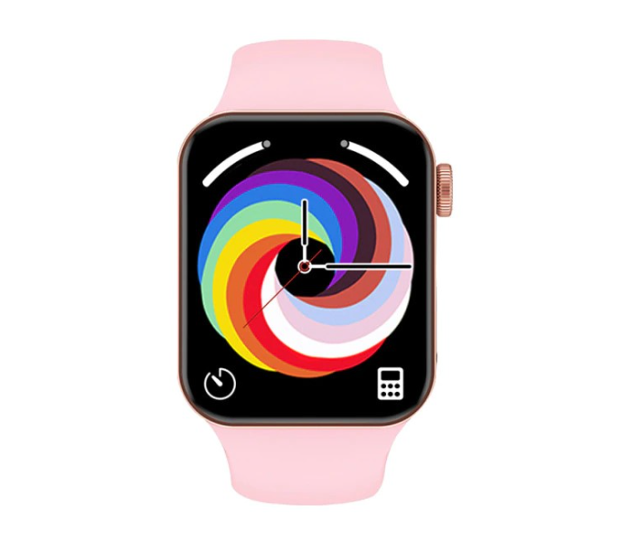 Watch 7 Pro Bluetooth Smart Watch - Pink - Zoom Image