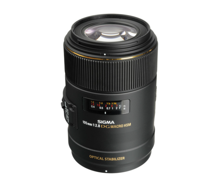 Sigma 258306 105mm f/2.8 EX DG OS HSM Macro Lens for Nikon F - Black - Zoom Image