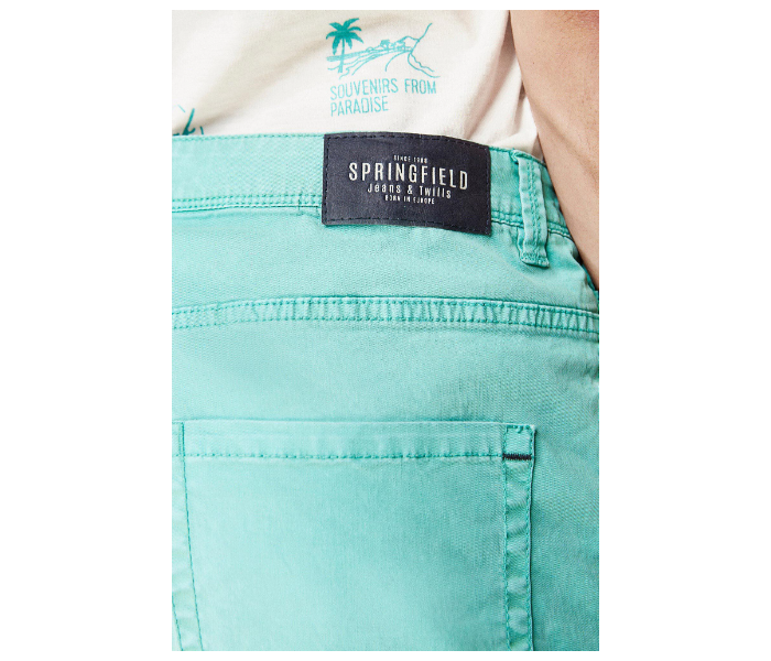 Springfield 043364085 Size 34 Bermuda for Men - Teal - Zoom Image 4