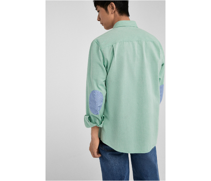 Springfield 027573522 Extra Small Long Sleeve Plain Shirt for Men - Green - Zoom Image 3