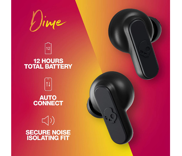 Skullcandy Dime True Wireless Earbuds - True Black - Zoom Image 2