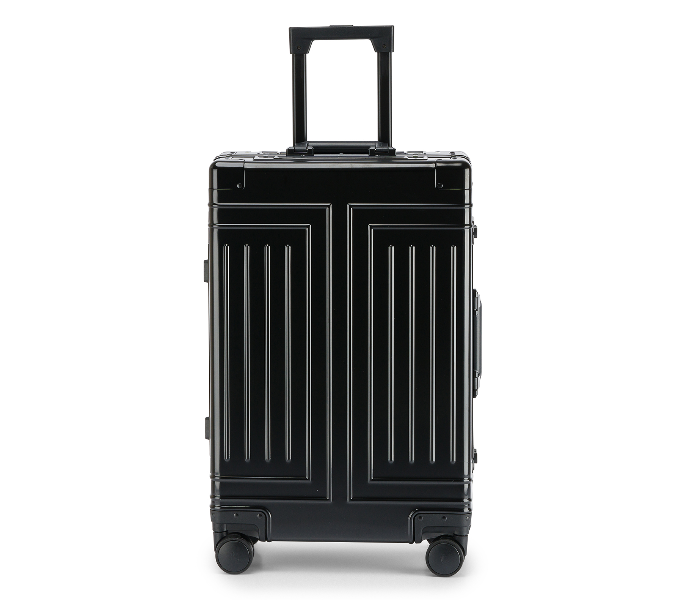 Kenza SV381 24 Inch Magma Superior Aluminium Ultra Light Hardside Expandable Zipperless Luggage Bag with Built-In TSA Lock and Spinner Wheels - Black - Zoom Image 2