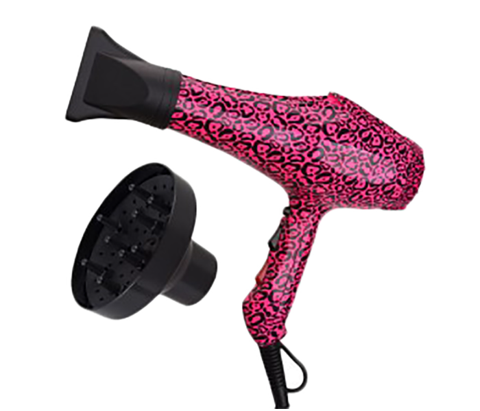 Royal Juicy MD-8899 2500W 2 Speed Hair Dryer - Pink and Black - Zoom Image