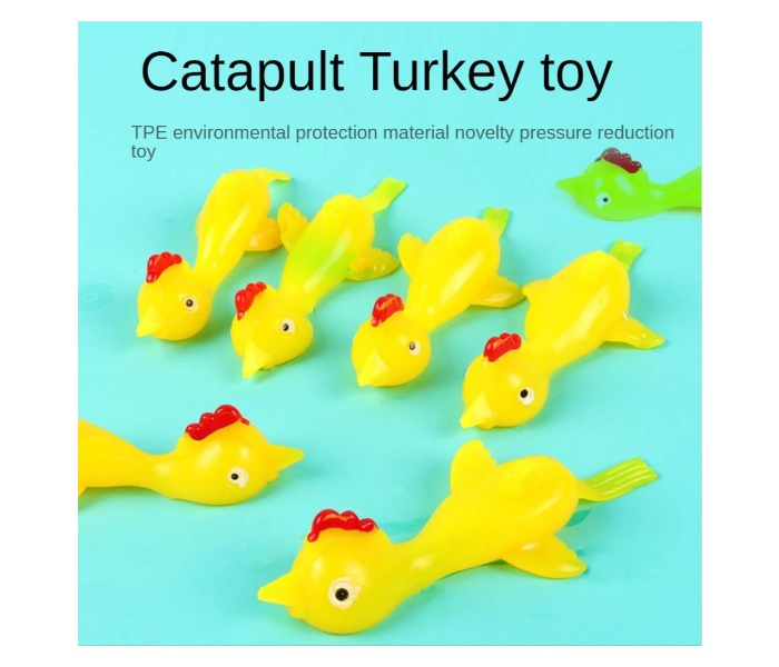 Kids Set of 6 Slingshot Turkey Chicken Sticky Catapult  - Zoom Image 2