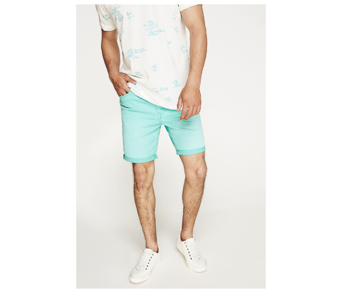 Springfield 043364085 Size 34 Bermuda for Men - Teal - Zoom Image 2