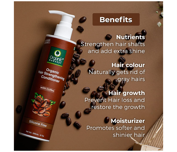 Organic Harvest 200ml Coffee Hair Strengthening Conditioner - Zoom Image 2