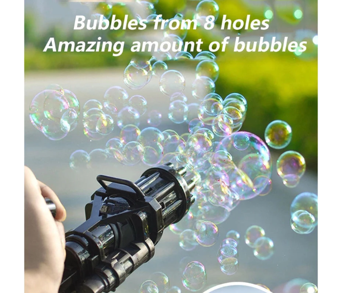 New Kids Gatling Bubble Gun Toys Summer Automatic Soap Water Bubble Machine For Children Toddlers Indoor Outdoor Wedding Bubble - Zoom Image 4