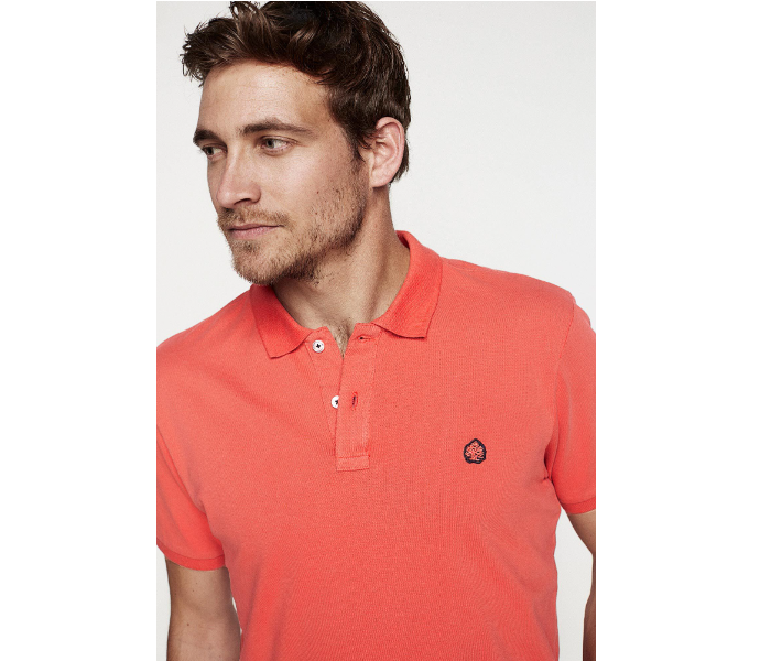 Springfield 143341564 XS Basic Slim Fit Polo Shirt for Men - Orange - Zoom Image 2