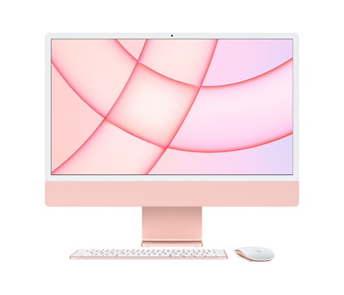 Apple iMac 24 Inch 2021 4.5K Retina display MGPN3 M1 Chip 8GB RAM 512GB Storage English - pink - Zoom Image 1