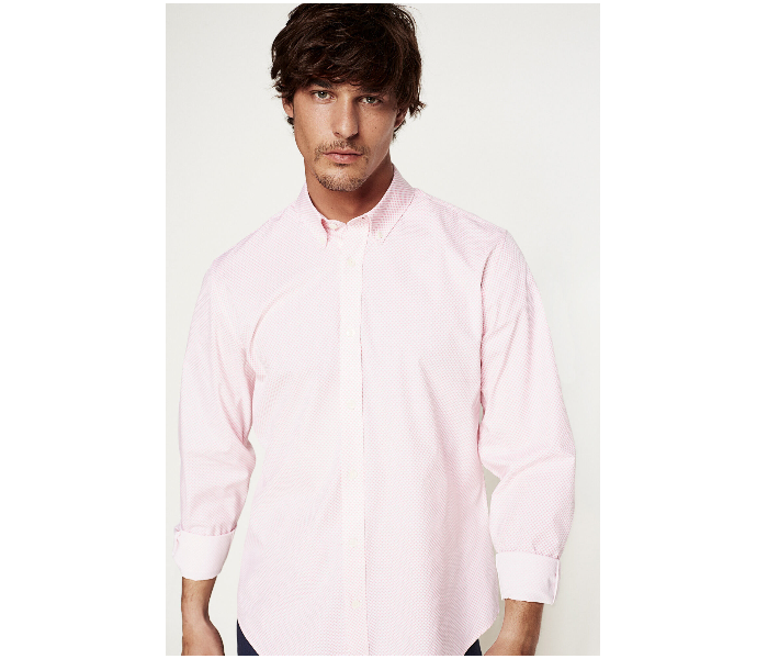 Springfield 151341975 Medium Long Sleeve Stipped Business Shirt for Men - Lilac - Zoom Image 2