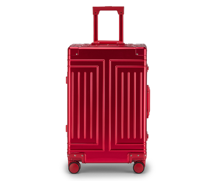 Kenza SV380 24 Inch Magma Superior Aluminium Ultra Light Hardside Expandable Zipperless Luggage Bag with Built-In TSA Lock and Spinner Wheels - Red - Zoom Image 2