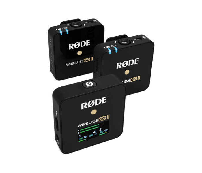 Rode Wireless GO II 2-Person Compact Digital Wireless Microphone System Recorder - Black - Zoom Image