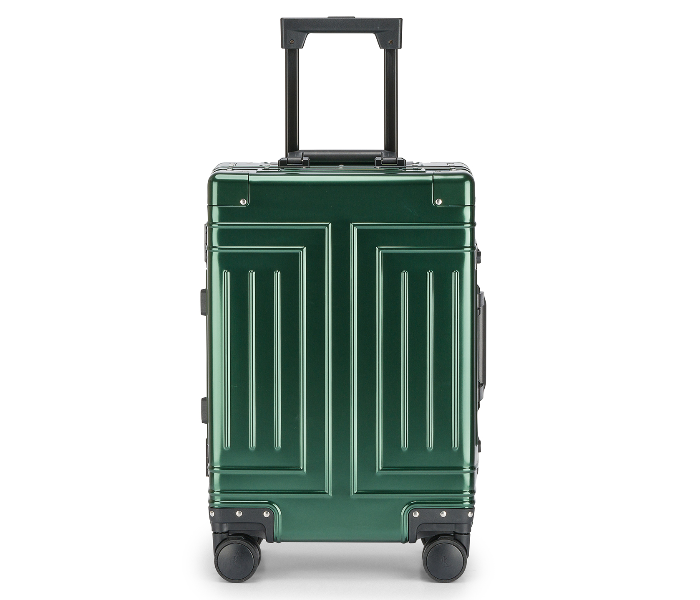 Kenza SV388 20 Inch Magma Superior Aluminium Ultra Light Hardside Expandable Zipperless Luggage Bag with Built-In TSA Lock and Spinner Wheels - Green - Zoom Image 2