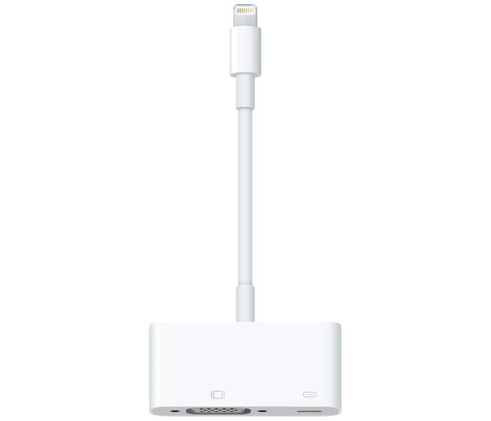 Apple MD825ZM/A Lightning to VGA Multiport Adapter - White - Zoom Image