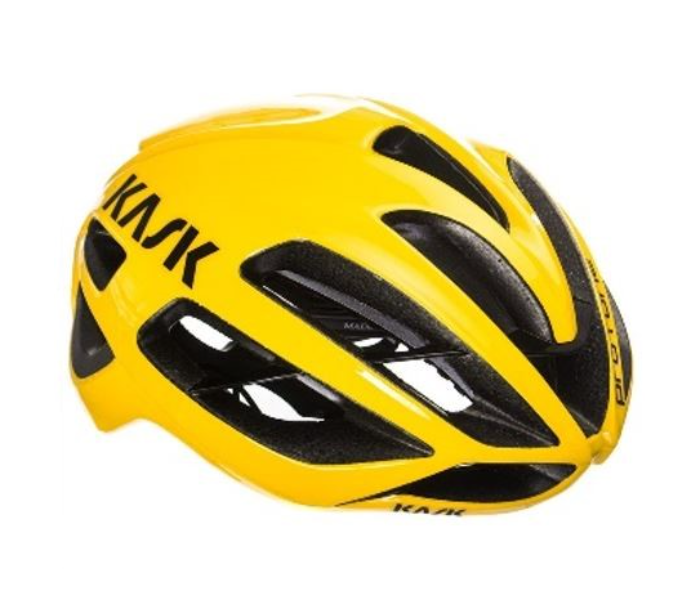 Kask Medium 54cm Cycling Helmet with Ventilation - Yellow - Zoom Image