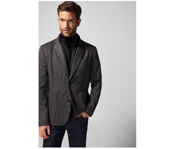 Springfield 490404445 Medium Plain Business Jacket for Men - Grey - Zoom Image 2