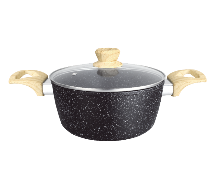 Insiya SV31 15 Piece Premium Granite Coated Aluminium Cookware Set - Black - Zoom Image 3