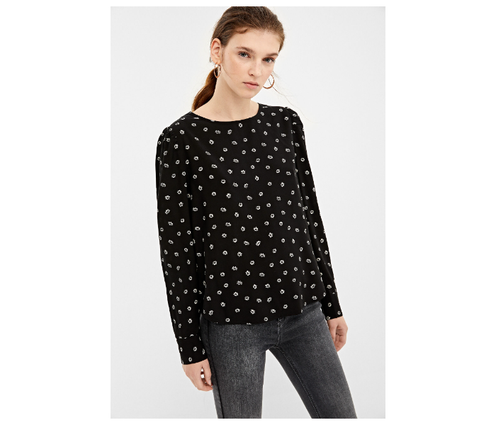 Springfield 679639701 Size 42 Long Sleeve Blouse for Women - Black - Zoom Image 2