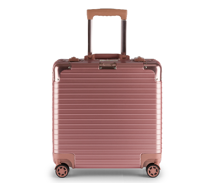 Kenza SV372 18 Inch Chief Aluminium Frame Ultra Light Hardside Expandable Zipperless Luggage Bag with Built-In TSA Lock and Spinner Wheels - Rose Gold - Zoom Image 2