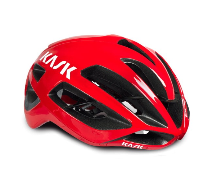 Kask Medium 58cm Cycling Helmet with Ventilation - Red - Zoom Image