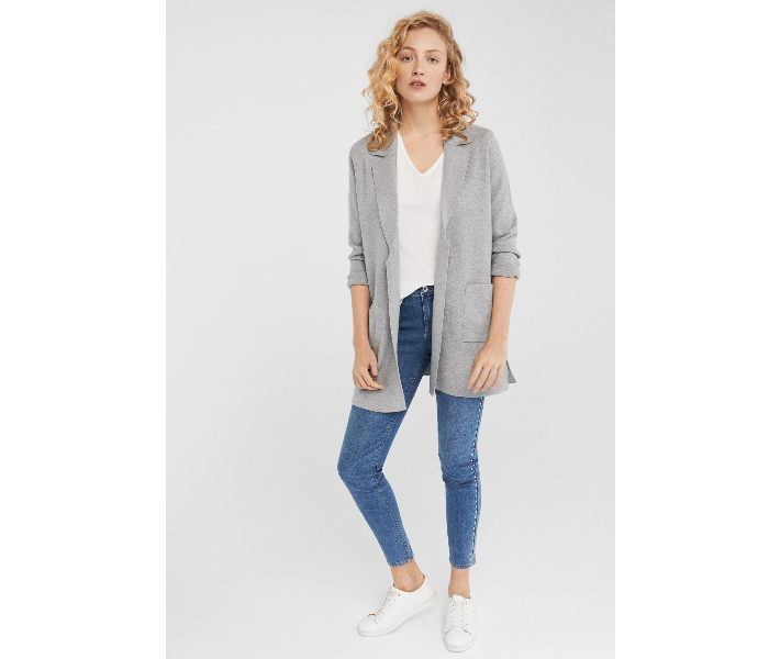 Springfield 134573741 Small Cardigan Tricot for Women - Grey - Zoom Image 1