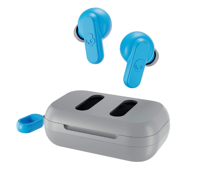 Skullcandy Dime True Wireless Earbuds - Light Grey and Blue - Zoom Image 1